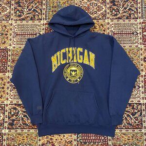 Vintage University of Michigan Wolverines Russell Athletic USA 90s hoodie